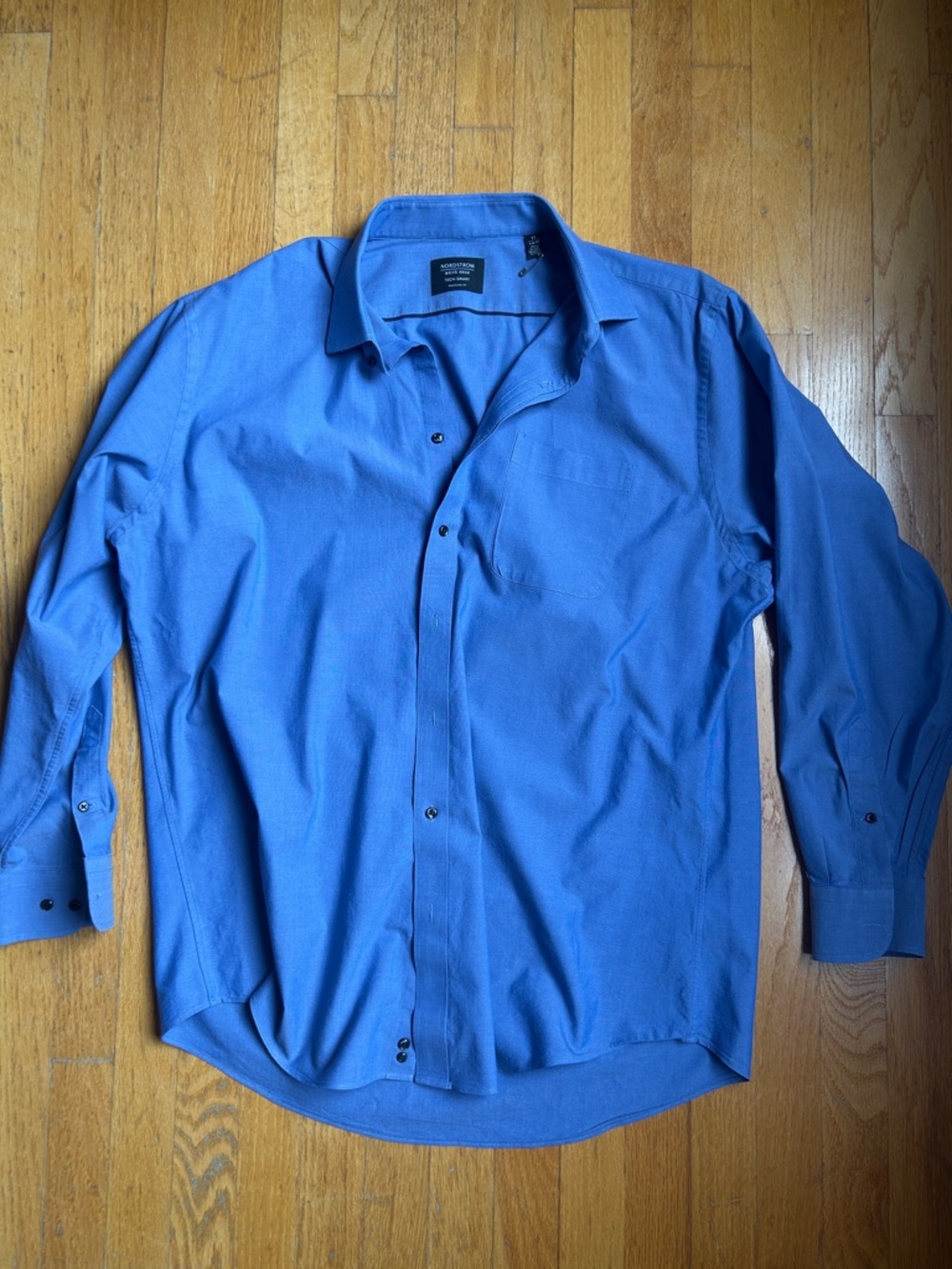 Nordstrom Royal Blue Long-Sleeve Dress Shirt